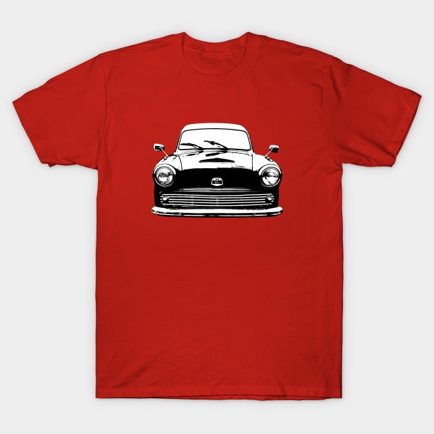 Austin A60 1960s British classic half ton van black/white T-Shirt by soitwouldseem